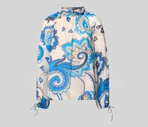 Blusenshirt mit Stehkragen