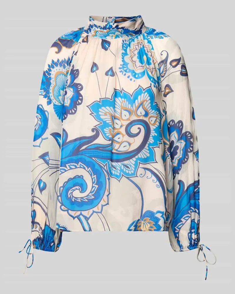 Herzen's Angelegenheit Blusenshirt mit Stehkragen Royal