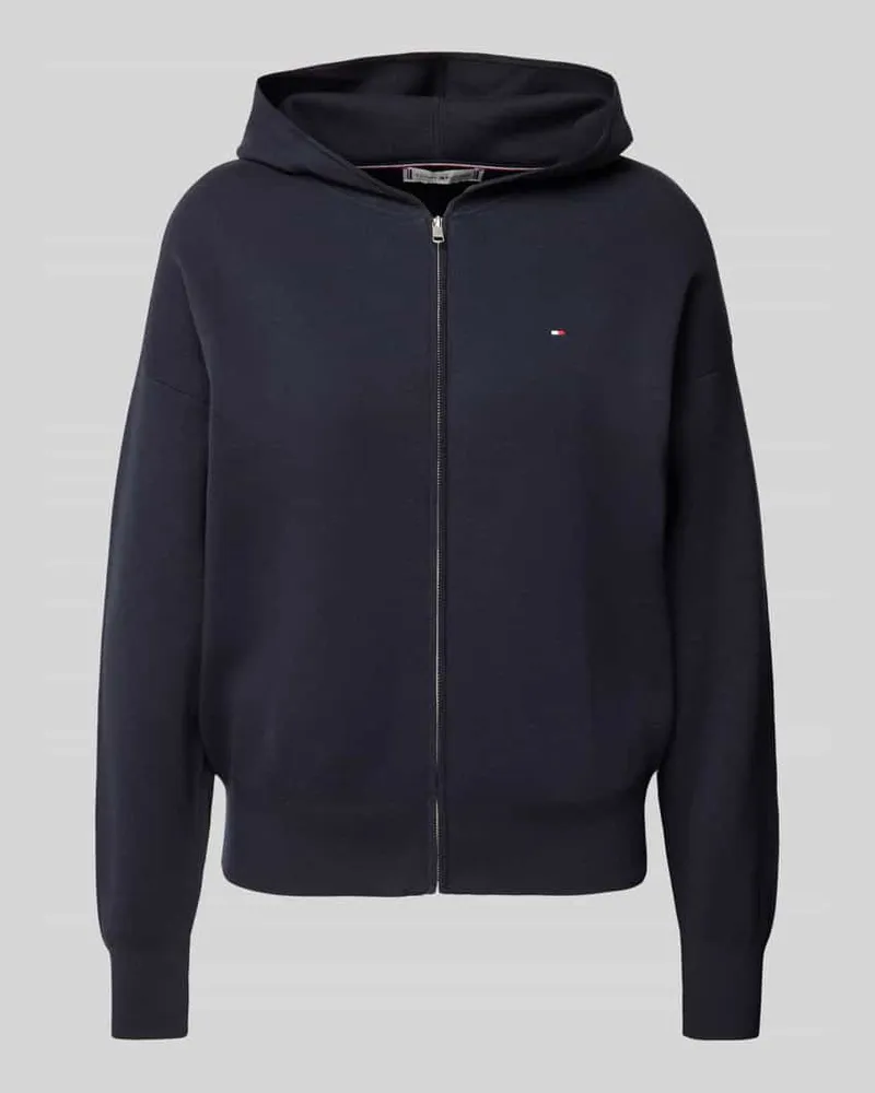 Tommy Hilfiger Sweatjacke mit Logo-Stitching Marine