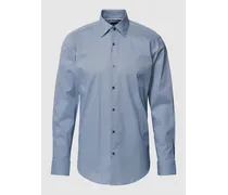 Regular Fit Business-Hemd mit feinem Allover-Muster