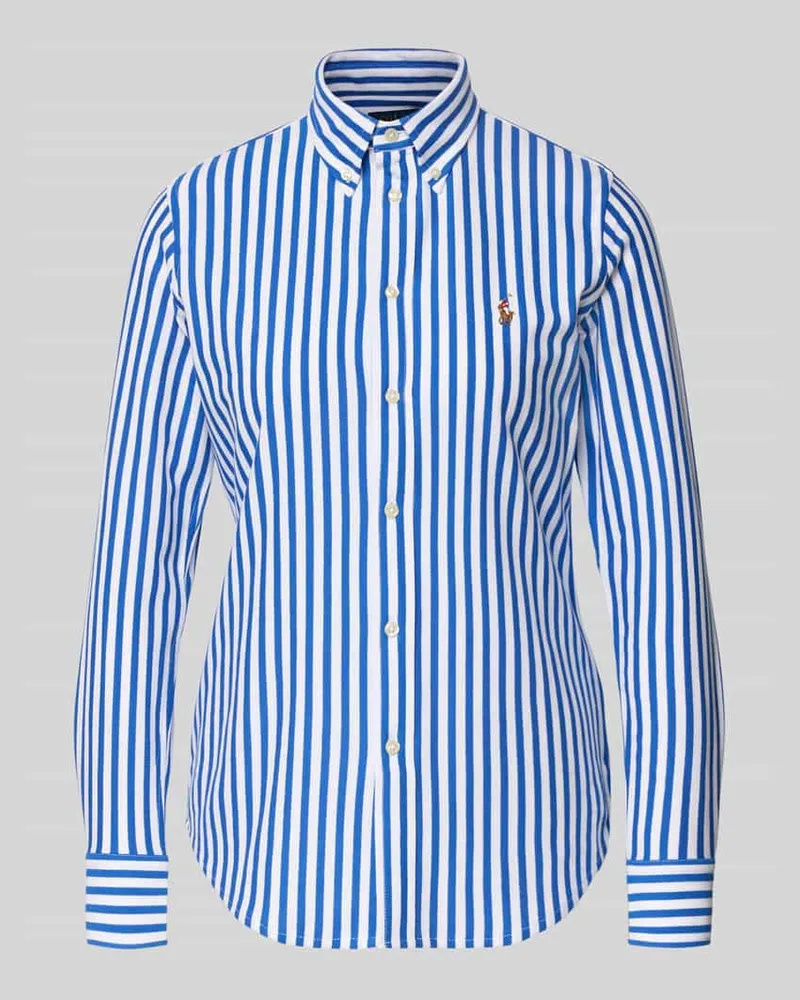 Ralph Lauren Hemdbluse mit Knopfleiste Hellblau