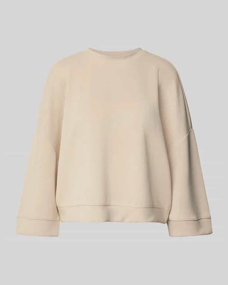 Rich&Royal Oversized Sweatshirt mit gerippten Abschlüssen Sand