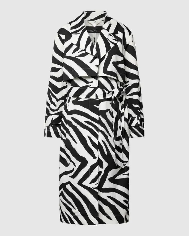 Marc Cain Mantel mit Animal-Print Black