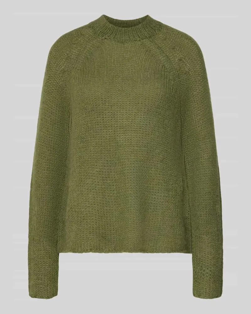JOOP! Regular Fit Strickpullover mit Alpaka-Anteil Modell 'KARA Dunkelgruen