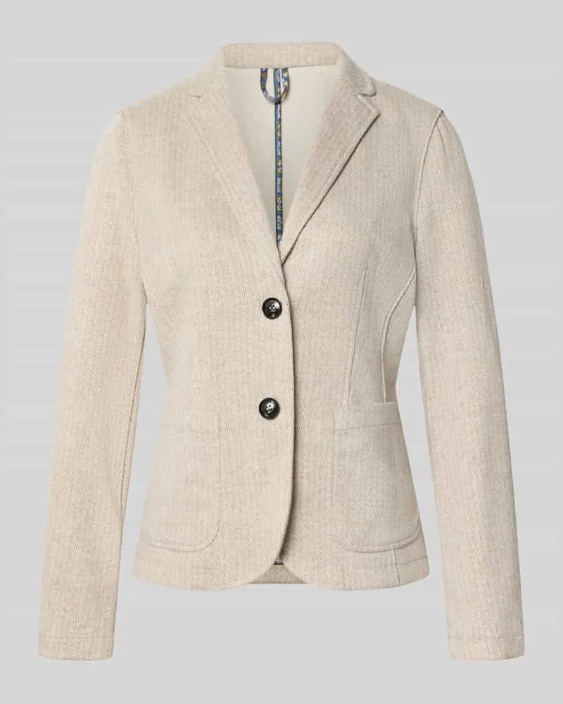White Label Regular Fit Jacke mit Viskose-Woll-Anteil Beige