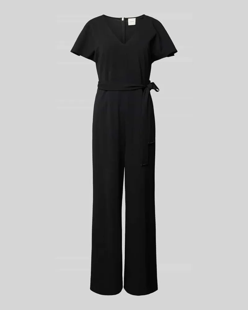 Calvin Klein Jumpsuit mit V-Ausschnitt Black