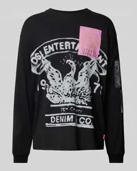 Diesel Sweatshirt mit Motiv-Prints Black