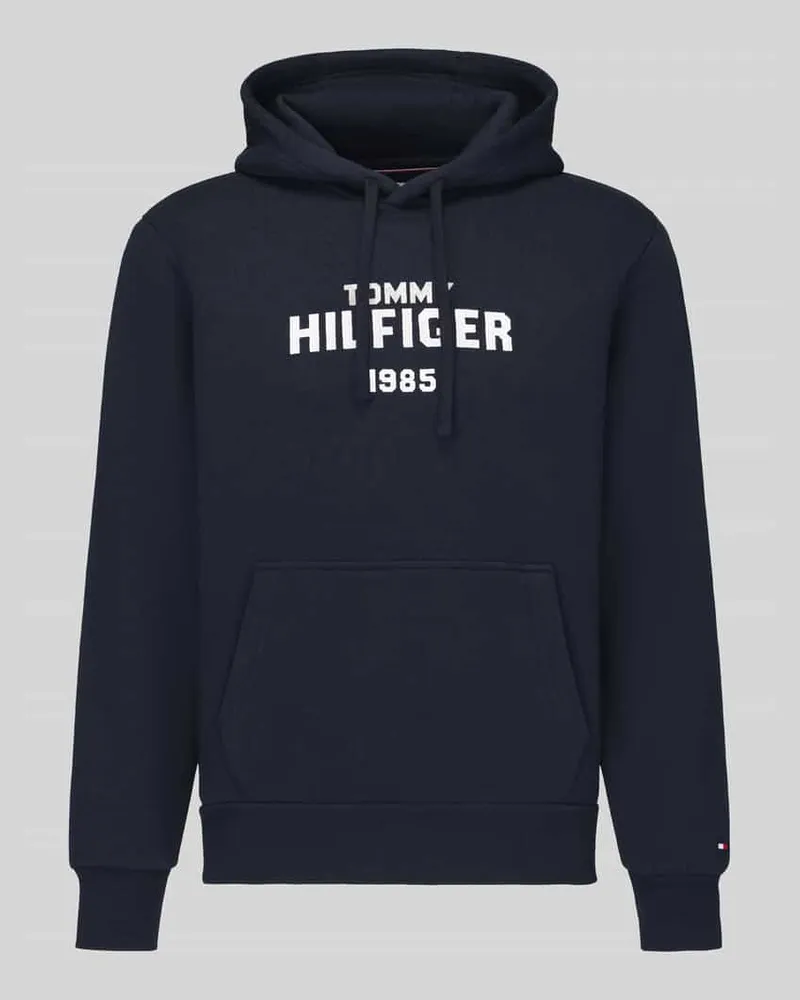 Tommy Hilfiger Hoodie mit Logo-Schriftzug Marine
