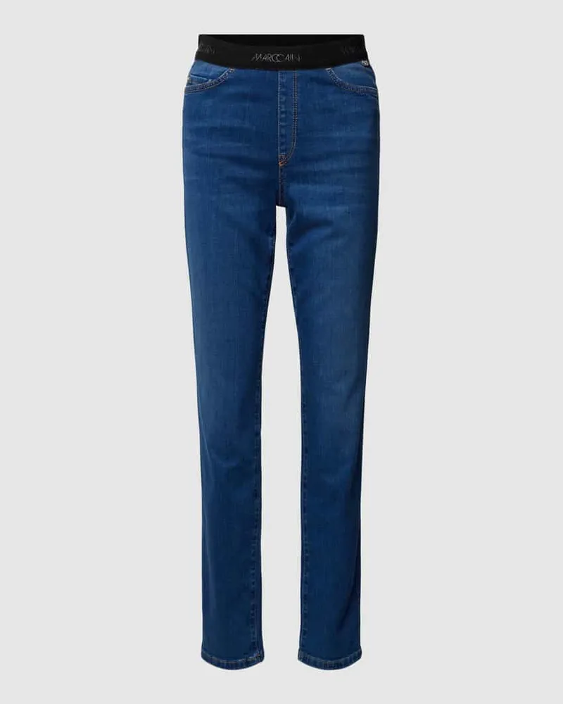 Marc Cain Jeans mit elastischem Bund Modell 'SIENA Blau