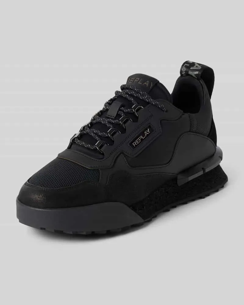 Replay Sneaker mit Label-Details Modell 'FIELD Black