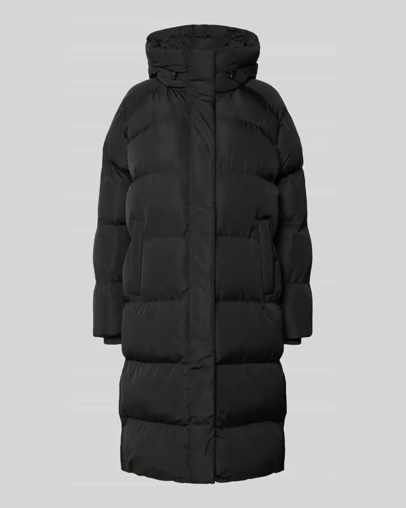 Superdry. Steppmantel mit Kapuze und Eingrifftaschen Black