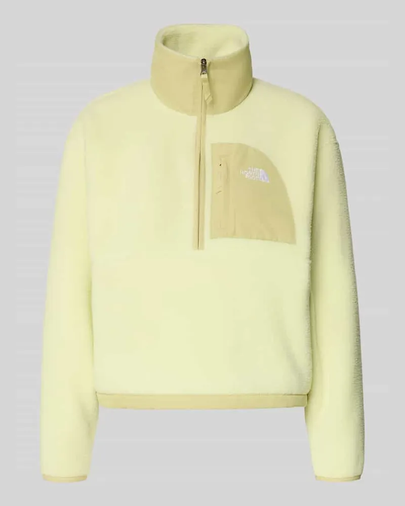 The North Face Regular Fit Sweatshirt mit Stehkragen Modell 'Yumiori Hellgruen