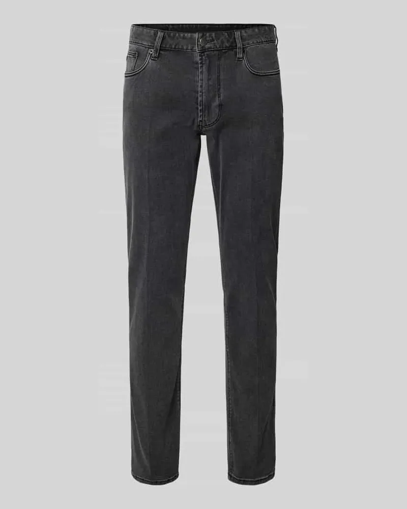 Emporio Armani Regular Fit Jeans im 5-Pocket-Design Hellgrau