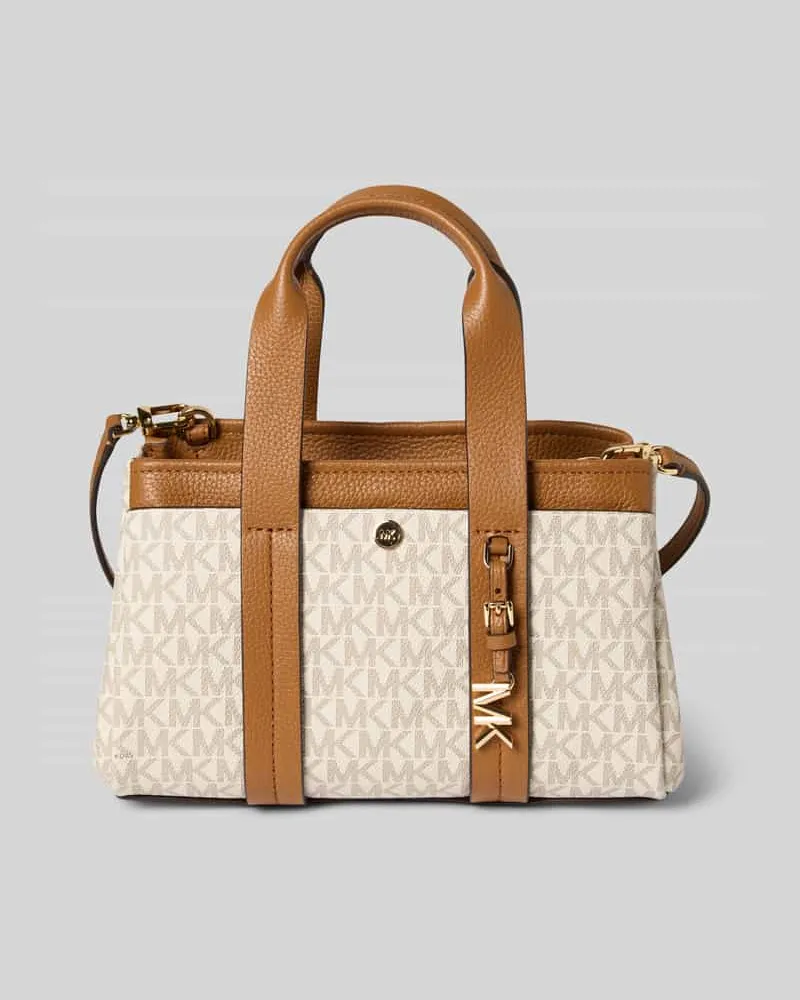 Michael Kors Handtasche mit Label-Applikation Modell 'ROMEE Ecru