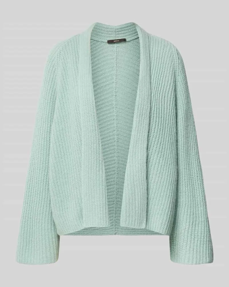 windsor. Strickjacke aus Schurwoll-Kaschmir-Mix mit Schalkragen Hellgruen