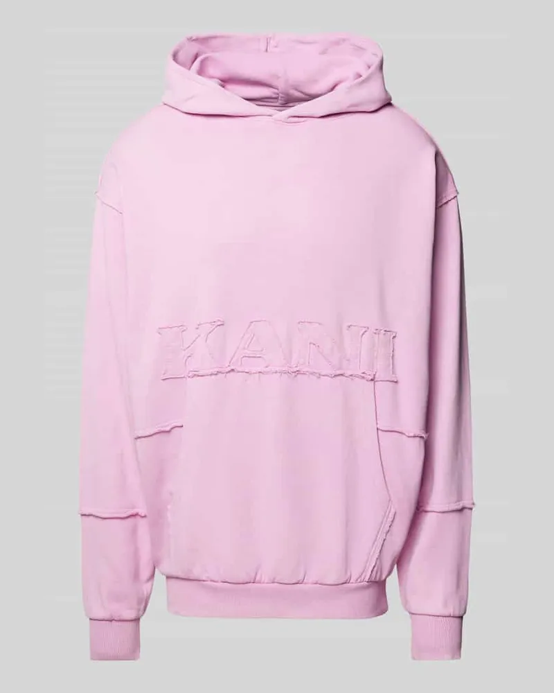 Karl Kani Oversized Hoodie mit Kapuze Hellrosa