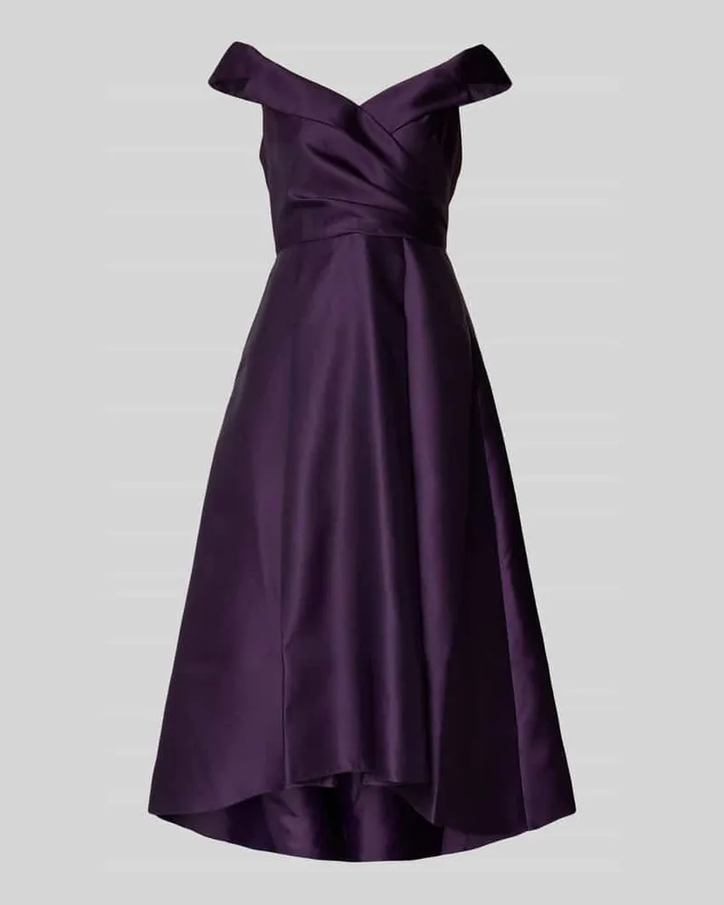 Adrianna Papell Cocktailkleid im Off-Shoulder-Look Bordeaux