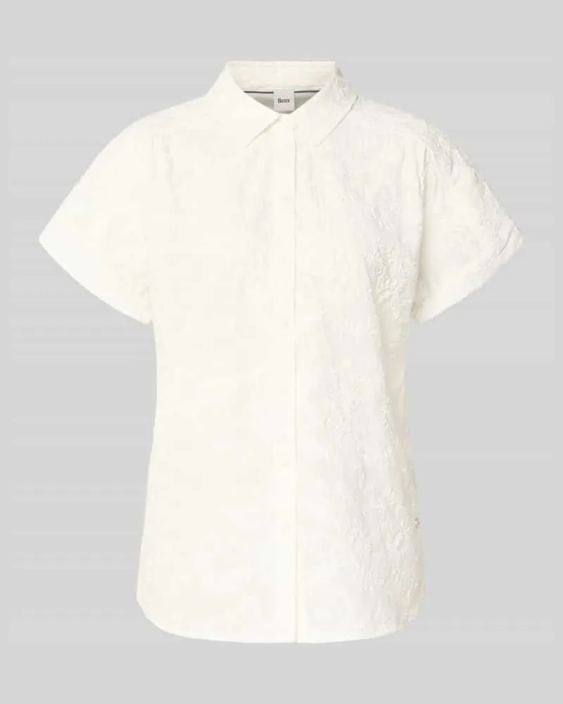 Brax Regular Fit Bluse aus reiner Baumwolle Modell 'VIV Weiss
