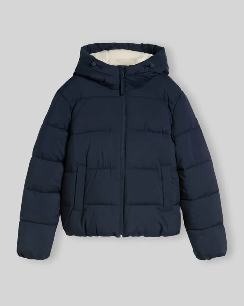 Tom Tailor Pufferjacke mit Kapuze und Daunenfüllung Marine