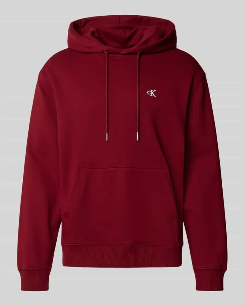 Calvin Klein Hoodie mit Kapuze Bordeaux