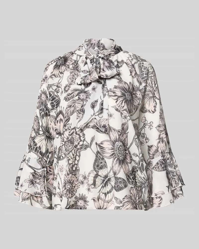 monari Regular Fit Bluse mit Zierschleife Rose