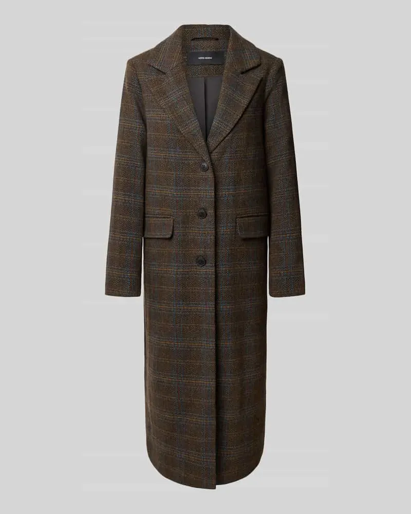 Vero Moda Regular Fit Webpelzantel mit Allover-Muster Modell 'ISLA Schoko