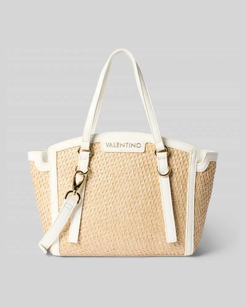 Valentino Bags Handtasche in Flecht-Optik Modell 'Demetra Ecru