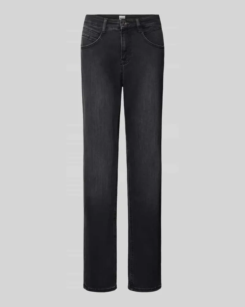 Brax Bootcut Jeans mit Dark Wash Modell 'CAROLA Dunkelgrau