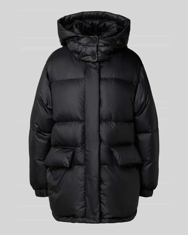 Marc O'Polo Oversized Daunenmantel mit abnehmbarer Kapuze Black