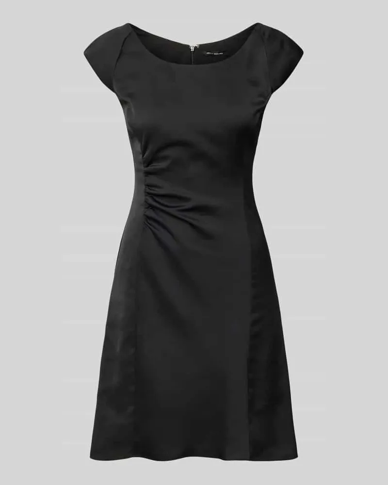 Armani Exchange Knielanges Kleid mit Raffungen Black