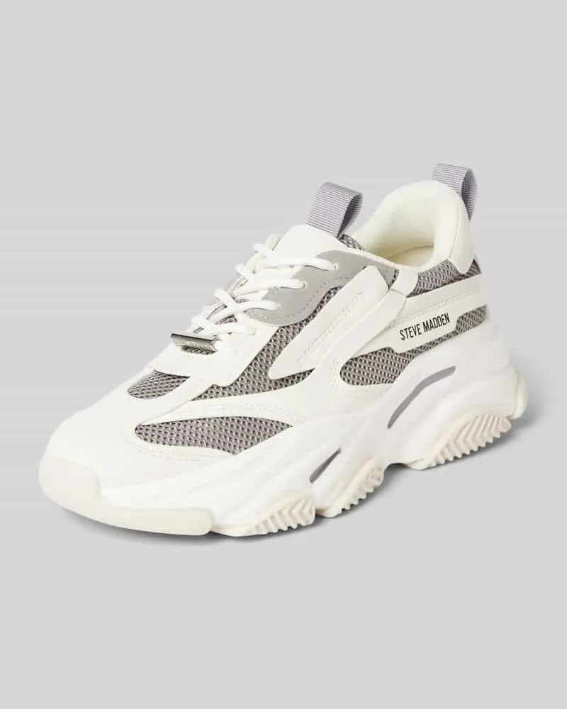 Steve Madden Sneaker mit Plateausohle Modell 'POSSESSION-E Hellgrau