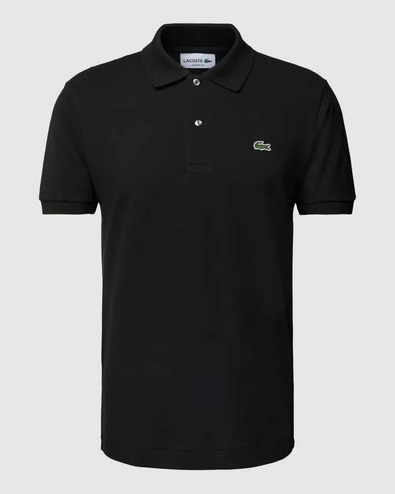 Lacoste Classic Fit Poloshirt mit Label-Detail Black