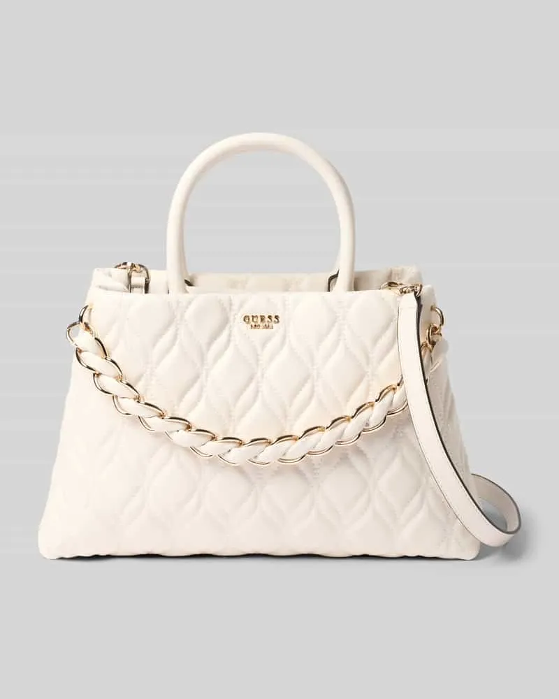 Guess Handtasche in Leder-Optik Modell 'Maxine Offwhite