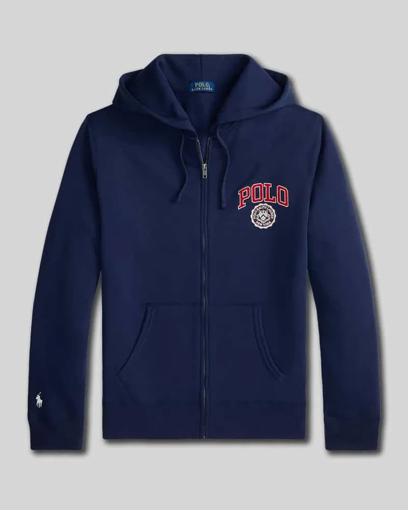 Ralph Lauren Regular Fit Sweatjacke aus Baumwoll-Mix Marine