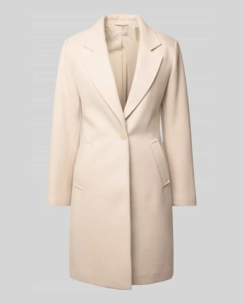 Liu Jo Mantel mit Reverskragen Ecru