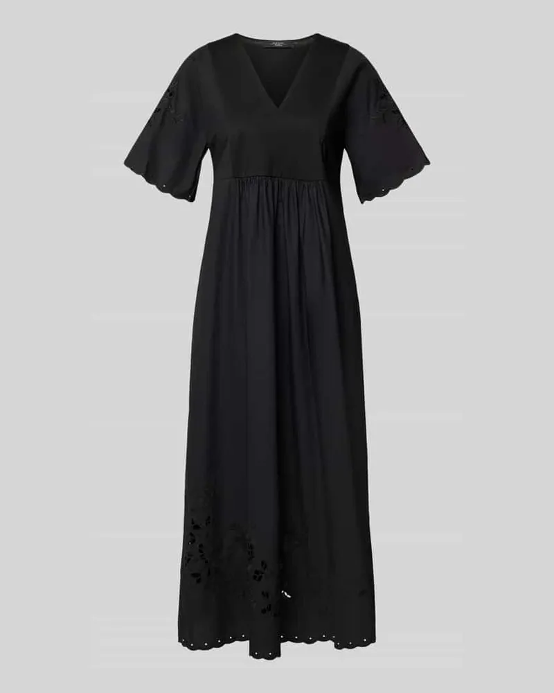 Max Mara Fließendes Freizeitkleid aus reiner Baumwolle Modell 'TARTUFO Black