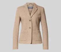 Slim Fit Blazer aus Woll-Mix mit Reverskragen