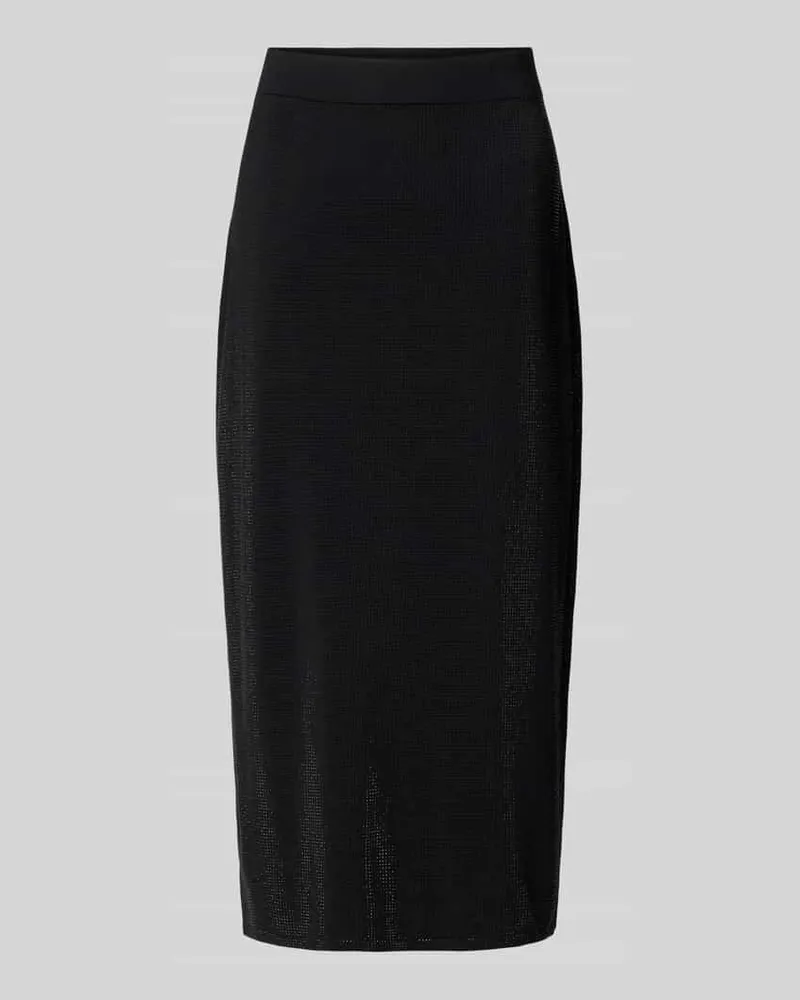 HUGO BOSS Midi-Rock mit schimmernder Struktur Modell 'Felmira Black