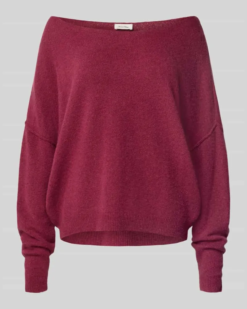 American Vintage Strickpullover mit U-Boot-Ausschnitt Modell 'DAMSVILLE Bordeaux