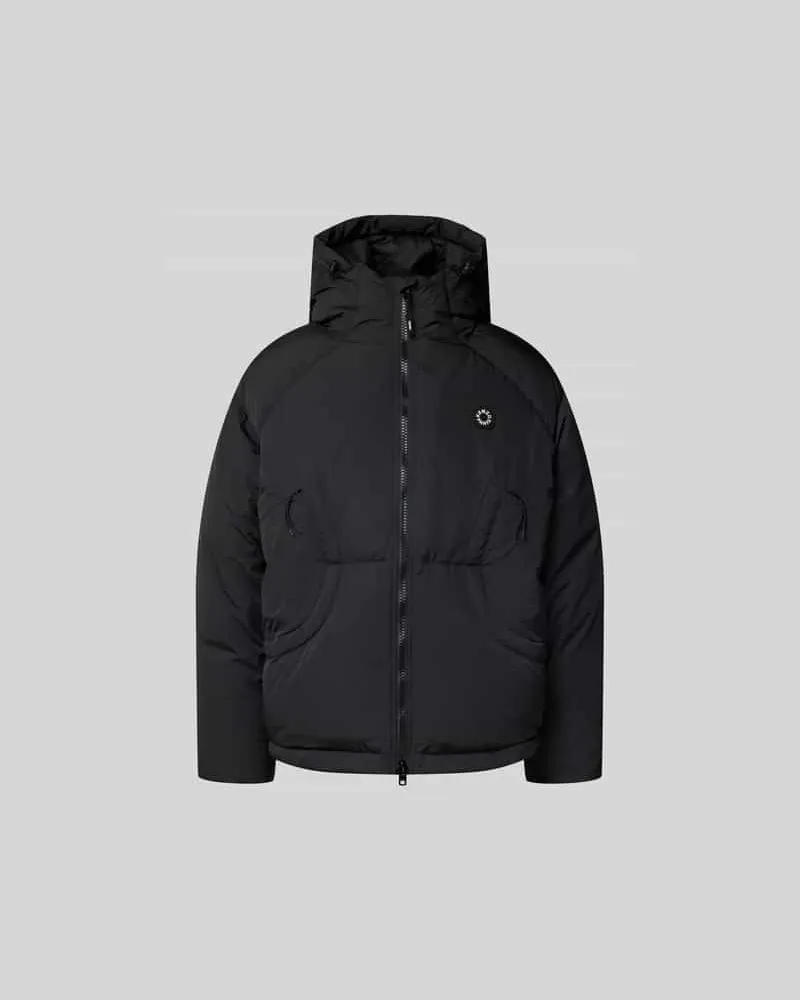 Kenzo Daunenjacke mit Logo-Applikation Black
