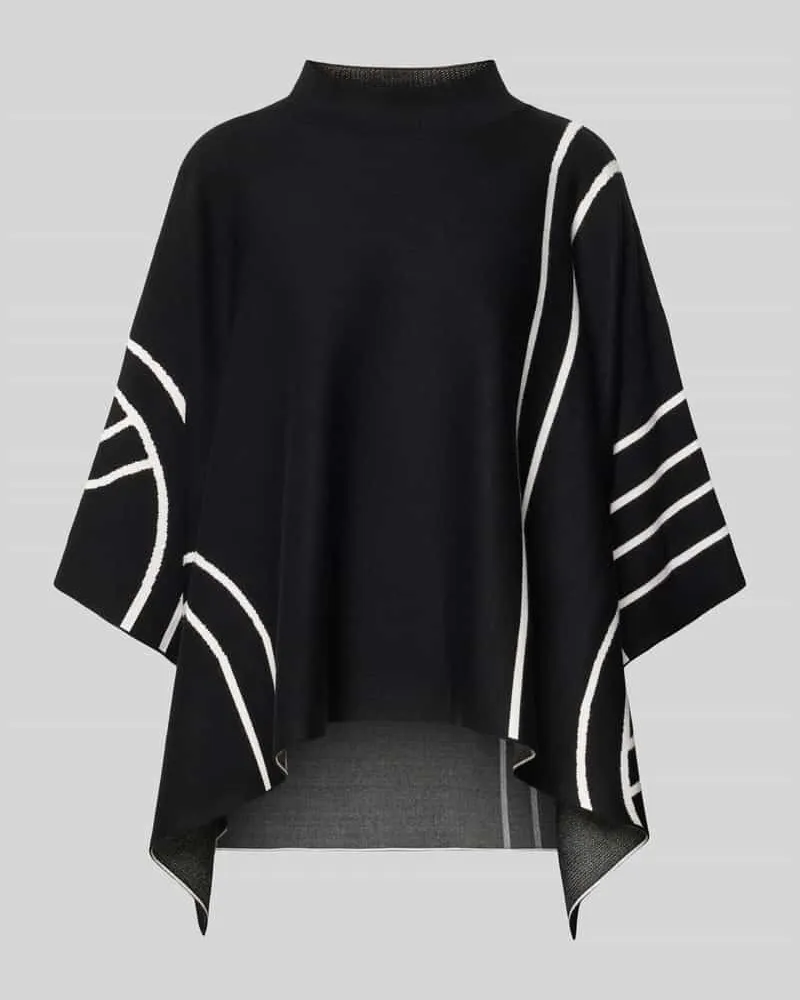 S.Oliver Loose Fit Strickpullover aus Viskose-Mix Black