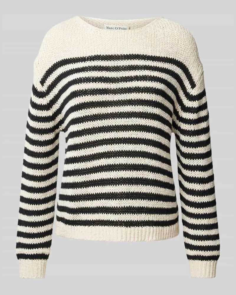 Marc O'Polo Comfort Fit Strickpullover aus Baumwoll-Mix Black