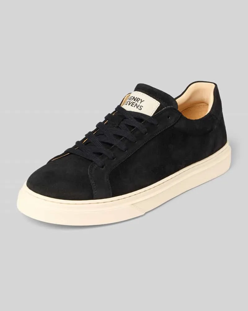 Henry Stevens Sneaker aus echtem Leder Modell 'Travis Black