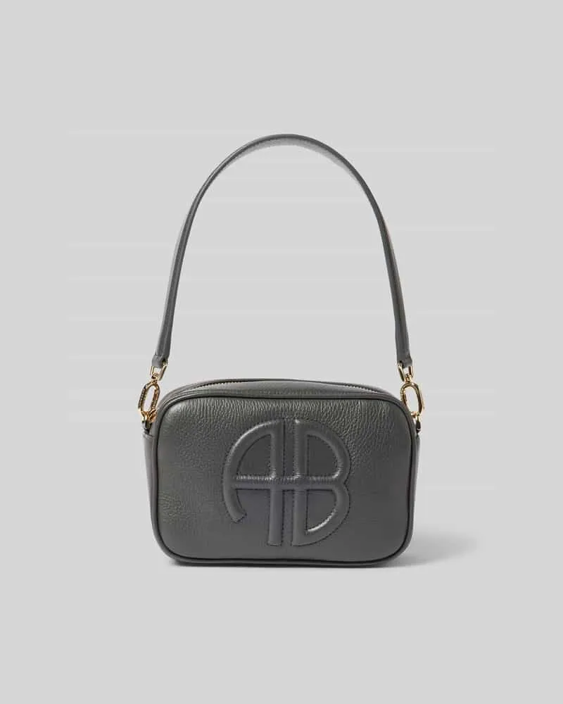 Anine Bing Shoulder Bag mit Reißverschluss Mittelgrau