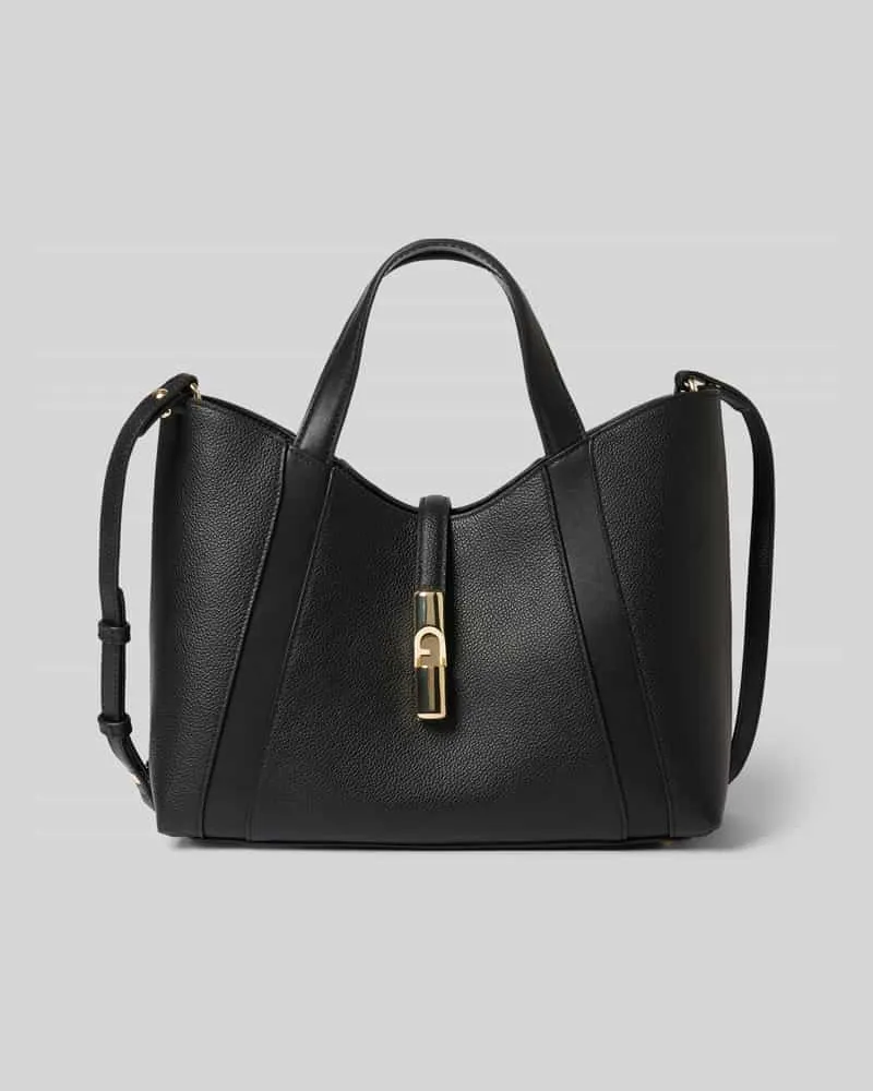 Furla Handtasche mit Applikation Modell 'GOCCIA Black