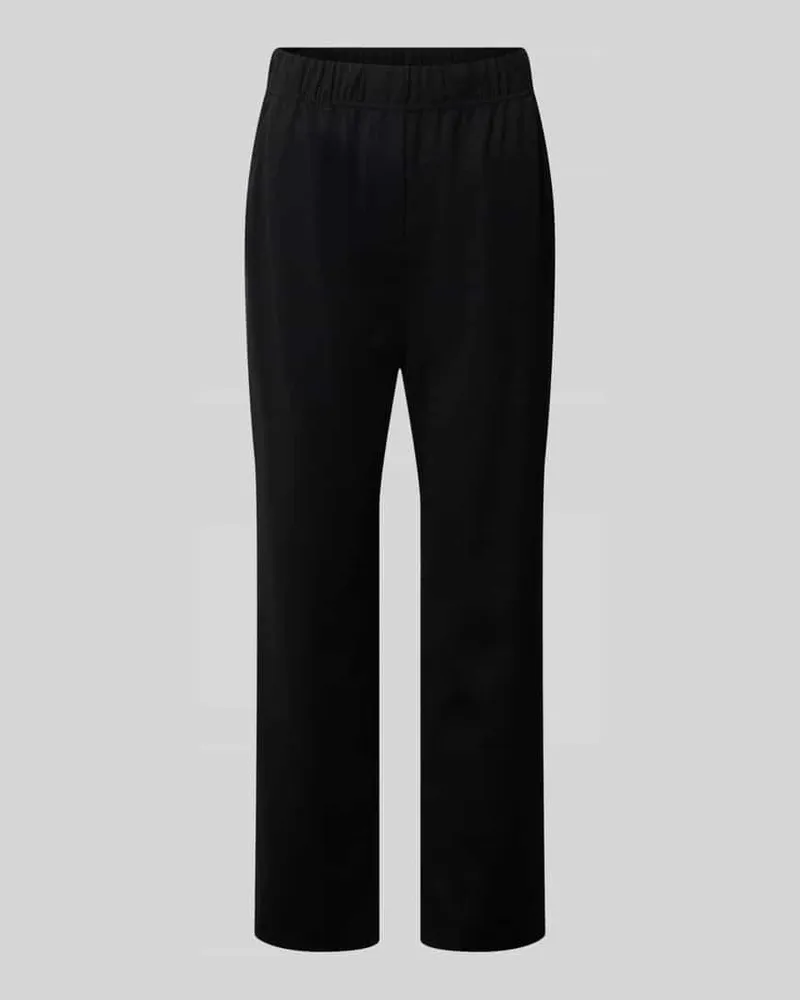 Max Mara Regular Fit Hose aus Lyocell-Mix Modell 'ELFO Black