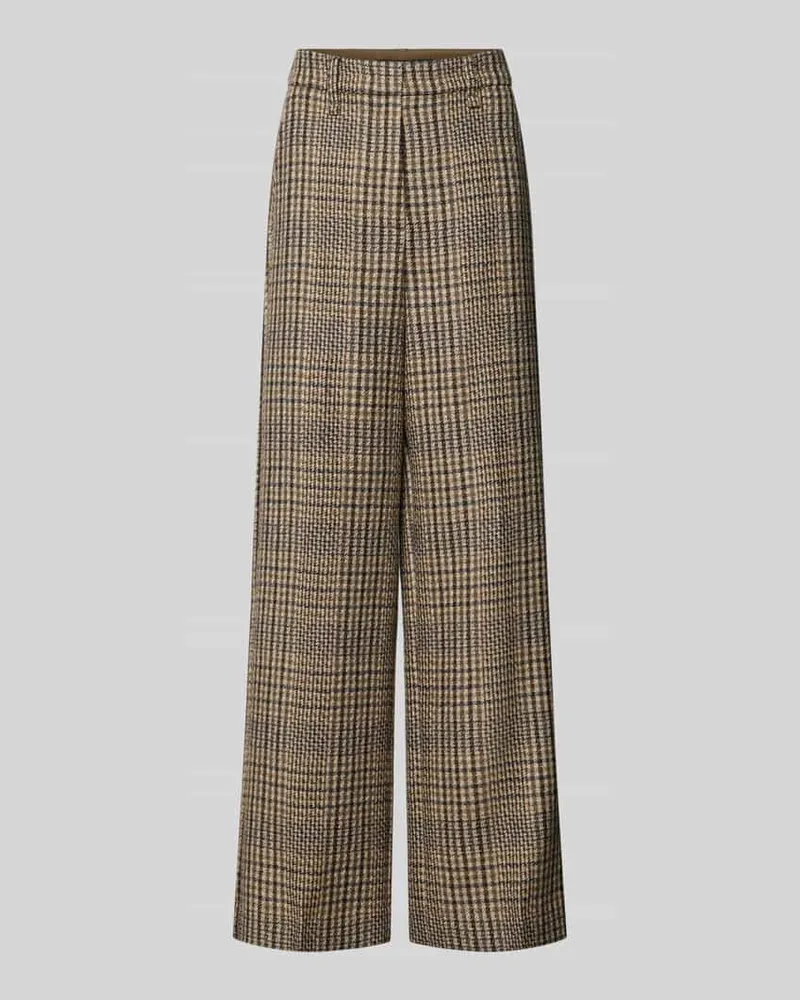 Luisa Cerano Wide Fit Stoffhose aus reiner Schurwolle Beige
