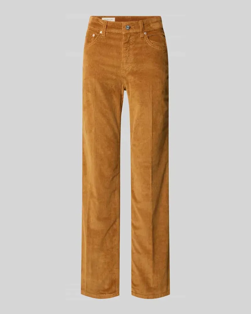Gant Flared Fit Cordhose im 5-Pocket-Design Modell 'Cordur Camel