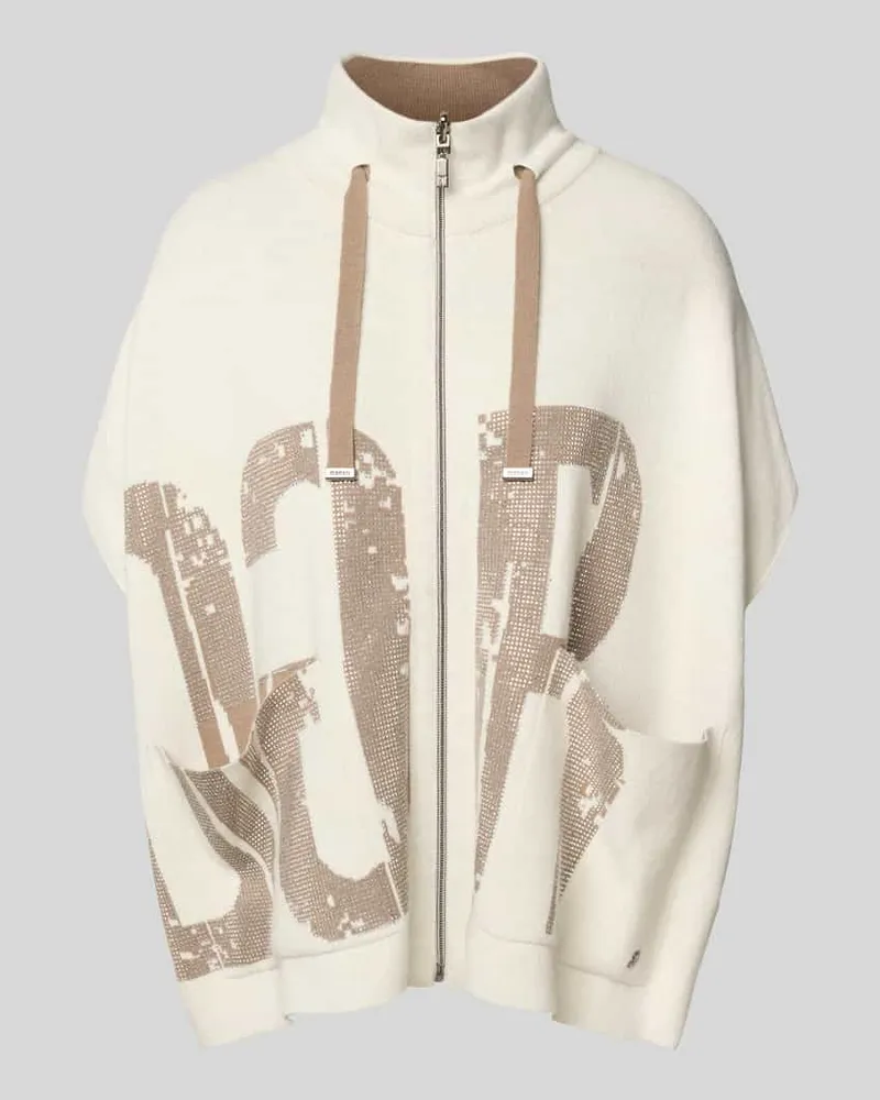 monari Relaxed Fit Wolljacke mit Viskose-Anteil Beige