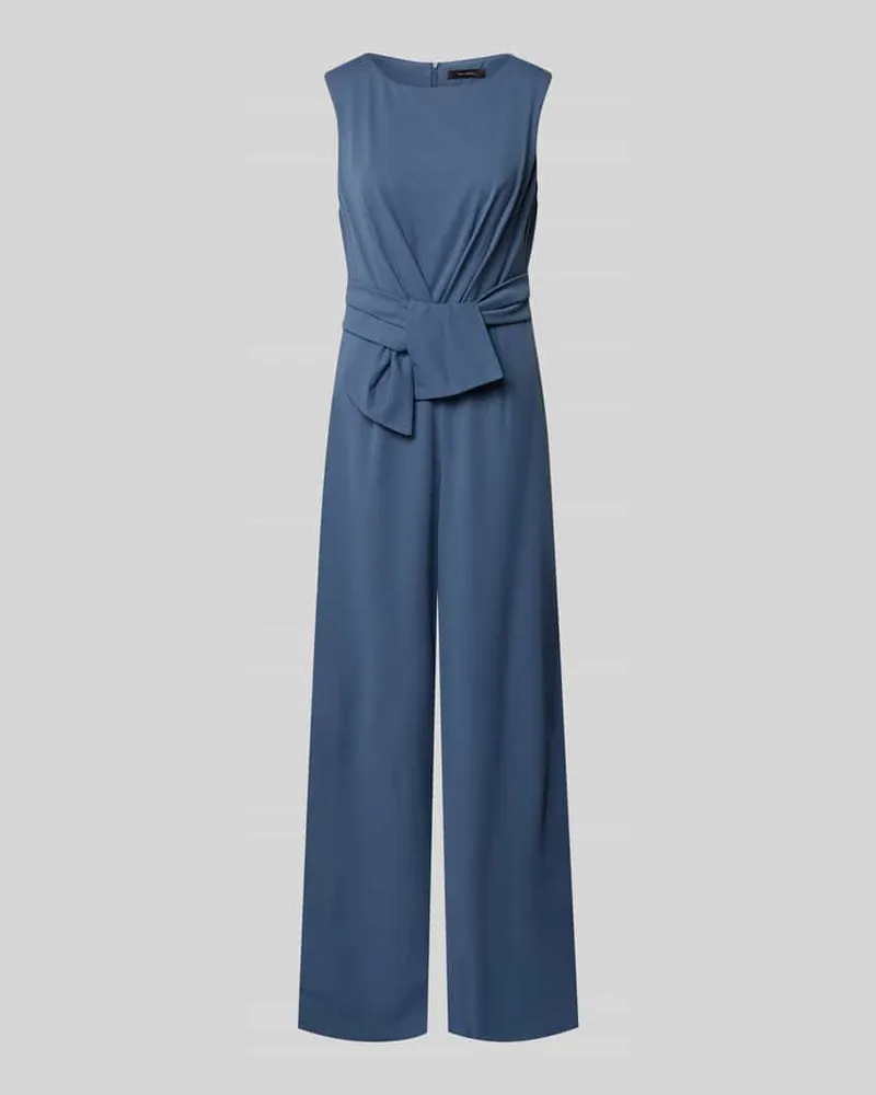 Vera Mont Jumpsuit mit Knotendetail Rauchblau